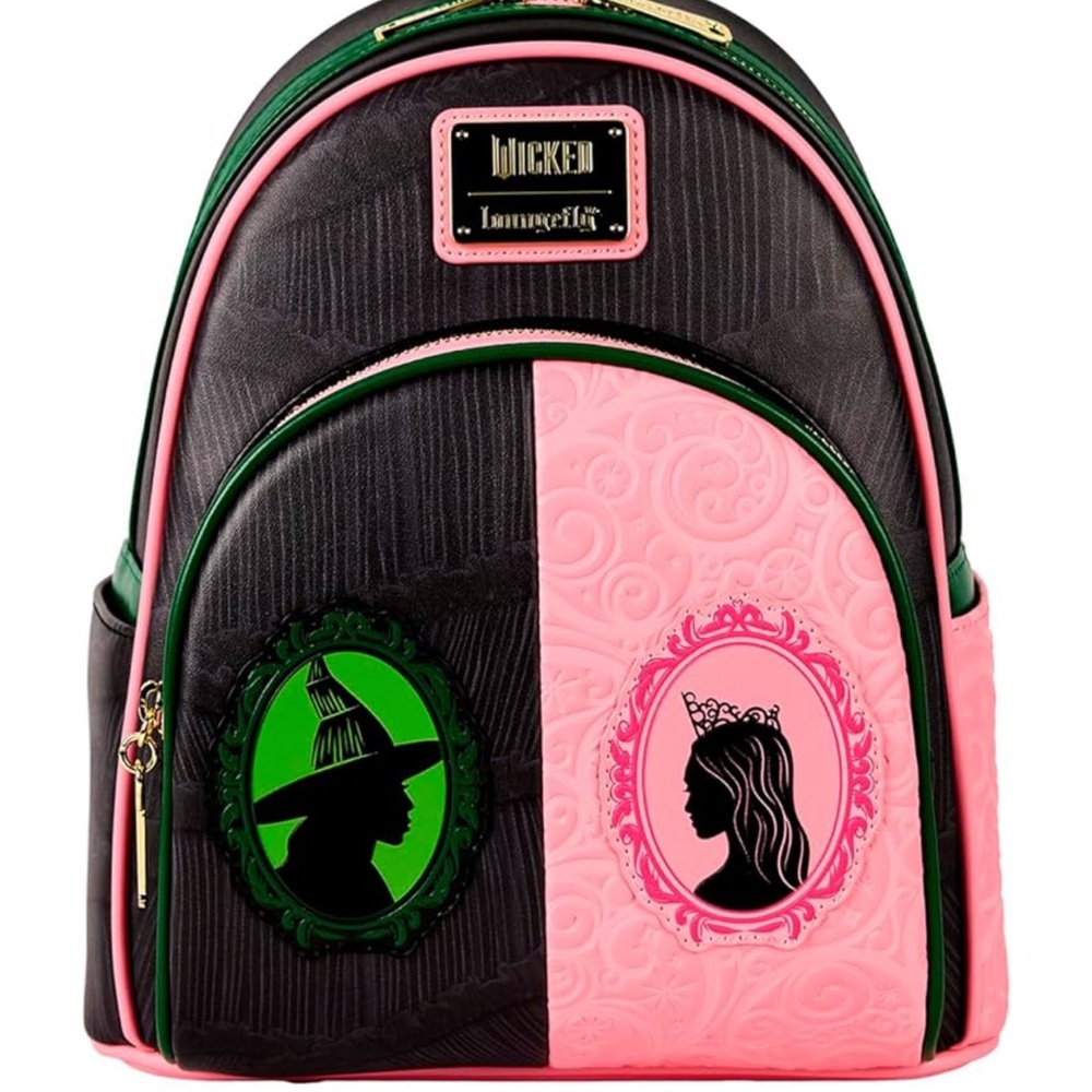 Loungefly Universal: Wicked - Glinda and Elphaba Mini-Backpack, Amazon Exclusive